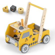 Load image into Gallery viewer, Wooden Baby Walker, 2-in-1 Toddler Push Along Toy