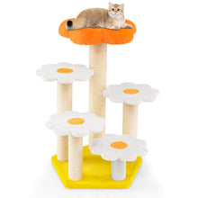 Load image into Gallery viewer, Cute Flower Cat Tree Kitty Tower with Sisal Scratching Posts