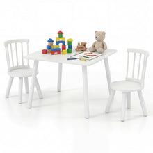 Load image into Gallery viewer, Kids Table and Chair Set, Wooden Toddler Play Table with Solid Wood Legs