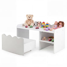 Load image into Gallery viewer, Kids Bookcase, Toy Organizer with Movable Drawer