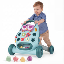Load image into Gallery viewer, 2 in 1 Montessori Baby Walker - Blue Owl & Pink Monster
