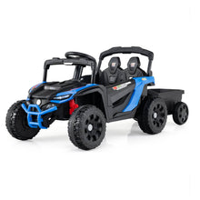 Load image into Gallery viewer, 12V Battery Powered Ride On Kids Tractor with Detachable Trailer