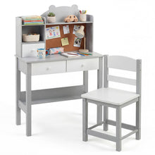 Load image into Gallery viewer, Wooden Student Study Table with Drawers