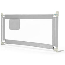 Load image into Gallery viewer, 145cm Height Adjustable Bed Rail with Storage Pocket and Safety Lock