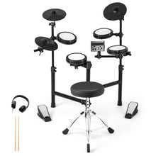 Load image into Gallery viewer, Electric Drum Set Foldable Drum Kit with 18 CM Mesh Drum Pads