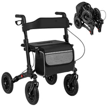 Load image into Gallery viewer, Walker for Seniors with Seat Folding Rollator Walker with Pneumatic Tires