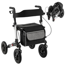 Load image into Gallery viewer, Walker for Seniors with Seat Folding Rollator Walker with Pneumatic Tires