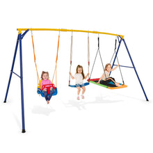 Load image into Gallery viewer, 3 in 1 Kids Heavy Duty Metal Swing Frame with Belt Swing