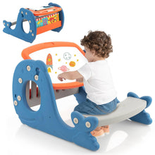 Load image into Gallery viewer, Toddler Table and Chair, Kids Art Table with Angle-Adjustable Whiteboard