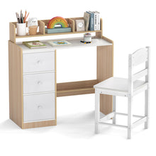 Load image into Gallery viewer, Wooden Student Study Table with 3 Drawers