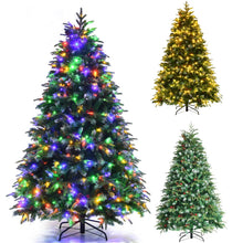 Load image into Gallery viewer, 6FT Pre-Lit Artificial Christmas Tree with 11 Lighting Modes