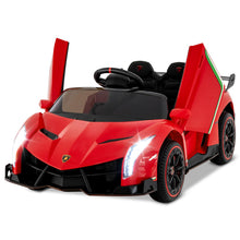 Load image into Gallery viewer, Kids Ride on Car, 12V Battery Powered Licensed Lamborghini Car with Remote Control, Music, 3 Speeds