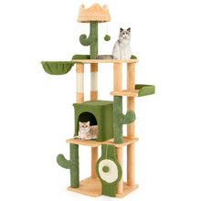 Load image into Gallery viewer, 160 CM Cactus Cat Tree with Sisal Scratching Posts for Indoor Cats