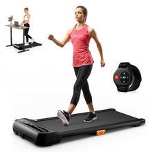 Load image into Gallery viewer, 2.25HP Under Desk Treadmill with Watch-Like Remote Control, LED Panel, 12 Preset Programs and Start-Stop Function
