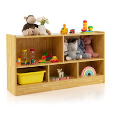 Load image into Gallery viewer, 5-Cubby Wooden Kids Storage Shelf Unit