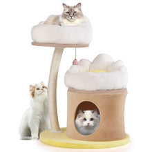 Load image into Gallery viewer, Cat Tree, 83cm Cute Cat Tower with Sisal Scratching Post, Washable Padded Top Perch, Cat Condo, Interactive Ball