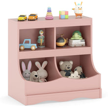 Load image into Gallery viewer, Kids Floor Cabinet Multi-Functional Bookcase -Gray