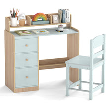 Load image into Gallery viewer, Wooden Student Study Table with 3 Drawers