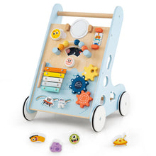 Load image into Gallery viewer, Wooden Baby Walker with Wheels for Boys and Girls 1+ Years Old