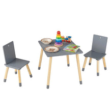 Load image into Gallery viewer, Kids Table and Chair Set, Children Activity Table with 2 Chairs