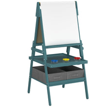 Load image into Gallery viewer, Wooden Kids Easel, Double Sided Painting Easel