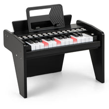 Load image into Gallery viewer, 25 Lighted Keys Kids Piano Keyboard Mini Digital Piano Wooden Toy