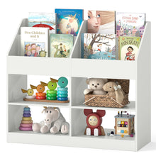Load image into Gallery viewer, Kids Bookshelf, Wooden Toddler Toy Organizer