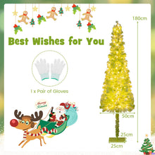 Load image into Gallery viewer, Whimsical Christmas Tree with Branch Tips and Warm White LED Lights