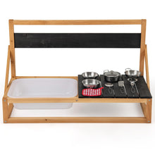 Load image into Gallery viewer, Kids Mud Kitchen, Wall Mounted Outdoor Toy Kitchen Set with Hanging Hooks