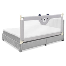 Load image into Gallery viewer, 175 x 25 x 73-101cm Baby Bed Guard with Double Safety Lock