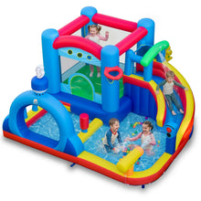 Load image into Gallery viewer, Inflatable Water Park, Kids Bouncy Castle with Splash Pool