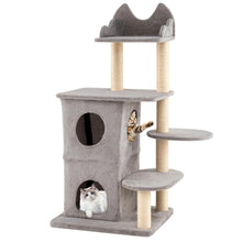 Load image into Gallery viewer, 123cm Tall Multi-Layer Cats Tower with Plush Perch