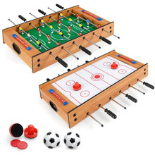 Load image into Gallery viewer, 2 In 1 Multi Game Table Compact Tabletop Foosball Table and Hockey Game