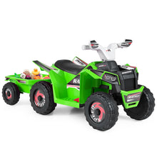 Load image into Gallery viewer, 6V Kids Electric Quad with Removable Back Trailer Toddler Ride On ATV