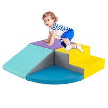 Load image into Gallery viewer, 4 Pieces Kids Climb & Crawl Play Equipment, Multifunctional Toddler Activity Set