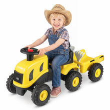 Load image into Gallery viewer, Kids Ride on Tractor with Detachable Trailer