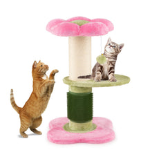 Load image into Gallery viewer, Cute Flower-Themed Kitten Activity Center for Indoor Cats