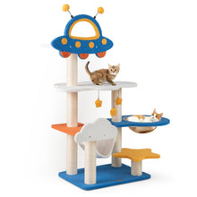 Load image into Gallery viewer, Cat Tree, 124cm Tall Multi-level Cat Tower with Sisal Scratching Posts