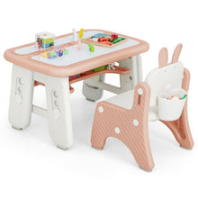 Load image into Gallery viewer, Kids Table and Chair Set, Children Activity Table with Chair