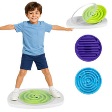Load image into Gallery viewer, Kids Balance Board with 3 Maze Discs & 2 Balls, 2-in-1 Wobble Board