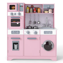 Load image into Gallery viewer, Kids Play Kitchen Toy Set with Water Dispenser and Sink