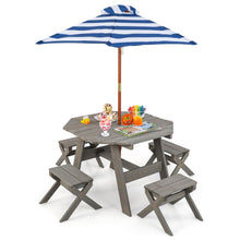 Load image into Gallery viewer, Kids Wooden Toddler Garden Table with 4 Stools