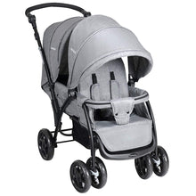 Load image into Gallery viewer, Double Seat Stroller with Adjustable Push Handle and Foot Rest