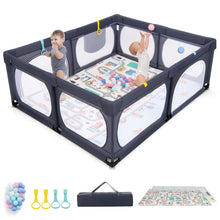 Load image into Gallery viewer, Baby Playpen with Mat, 189 x 158cm Toddler Fence Safety Play Yard