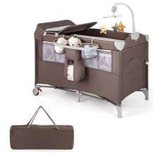 Load image into Gallery viewer, 5-In-1 Baby Bassinet Crib Bedside Sleeper Nursery Center