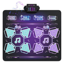 Load image into Gallery viewer, Kids Dance Mat, Electronic Play Mat with 4 Game Modes, 3 LED Speeds