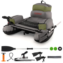 Load image into Gallery viewer, Inflatable Fishing Float Tube Portable Fishing Boat with Shoulder Straps