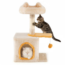 Load image into Gallery viewer, Multi-Layer Cats Tower with Plush Perch