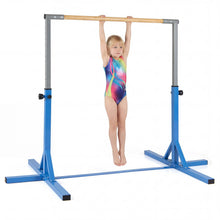 Load image into Gallery viewer, Gymnastics Training Bar, 85-145cm/90-150cm Height Adjustable Horizontal Kip Bars with Non-slip Pads