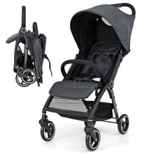 Load image into Gallery viewer, Baby Stroller, Foldable Toddler Pushchair with Adjustable Backrest